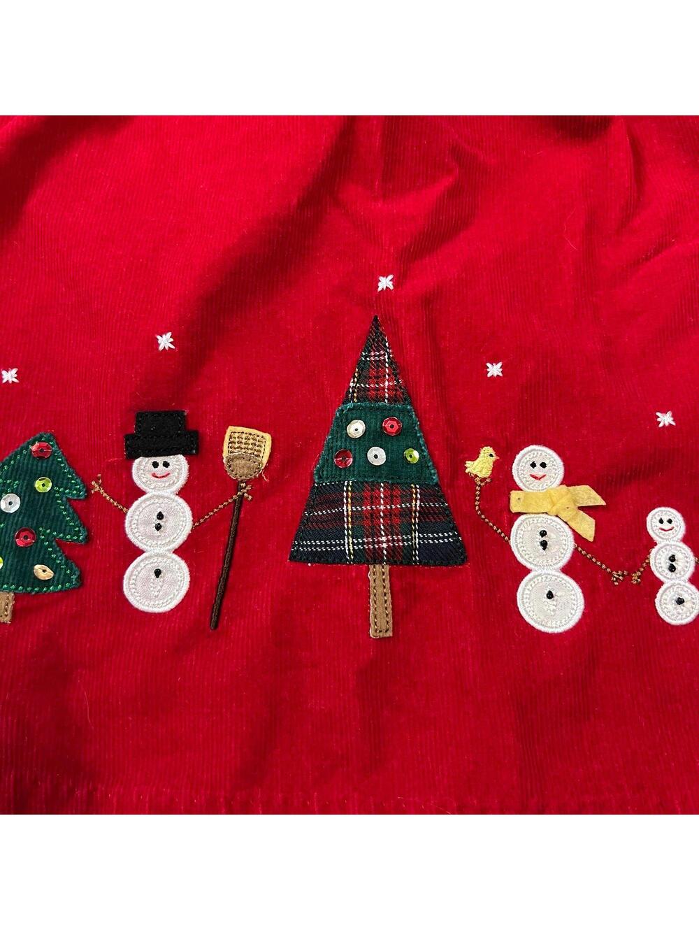 Vintage Girls Christmas Holiday Jumper Dress size 6 - Picture 3 of 4